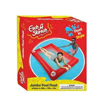Mighty Mojo Etch A Sketch Inflatable Pool Float - Giant Raft for Kids and Adults - Two-Person Float - Officially Licensed - Over 6 Feet Tall - Perfect for Summer Fun and Water Activities