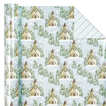 WRAPAHOLIC Reversible Christmas Wrapping Paper Mini Roll