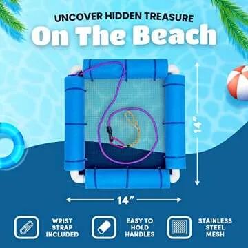 RELODECOR Beachcombing Shark Tooth Sifter - Lightweight Sand Sifter for Shark Teeth and Fossil Hunti...