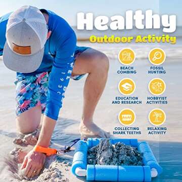 RELODECOR Shark Tooth Sifter for Beachcombing Fun