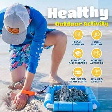 RELODECOR Shark Tooth Sifter for Beachcombing Fun