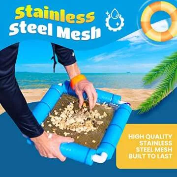 RELODECOR Shark Tooth Sifter for Beachcombing Fun