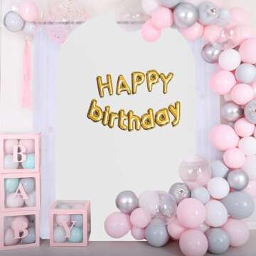 JKDMJF White 6FT Wedding Arch Covers Spandex Fitted Arch Cover Backdrop Fabric for Birthday Party Engagement Photo Autograph Wall Banquet Baby Shower Arch Stand Backdrop Decorations