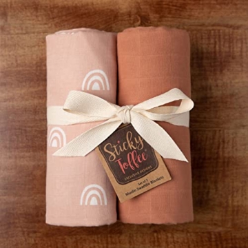 Soft Muslin Swaddle Baby Blanket for Newborns - Blush Pink