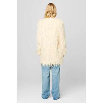 [BLANKNYC] Women's Mongolian Faux Fur Windbreaker Jacket - Chic & Trendy