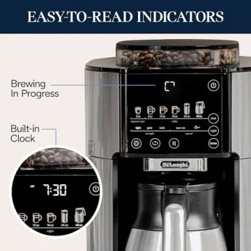 De'Longhi TrueBrew Coffee Maker with Built in Grinder