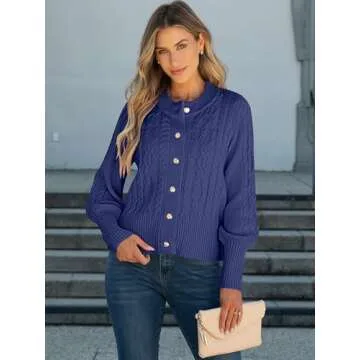 Stylish ANRABESS Women’s Open Front Cardigan for Versatile Wear