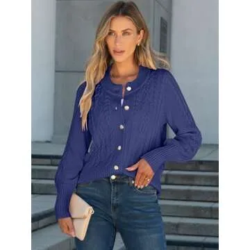 Stylish ANRABESS Women’s Open Front Cardigan for Versatile Wear