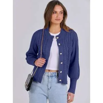 Stylish ANRABESS Women’s Open Front Cardigan for Versatile Wear