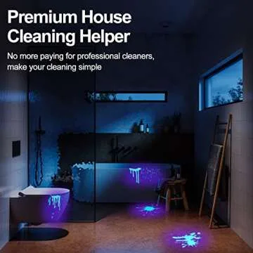 Vansky Black Light UV Flashlight, Upgraded 51 LED Blacklight Pet Urine Detector for Dog/Cat Urine, Dry Stains, Bed Bug, Matching with Pet Odor Eliminator(Batteries are Included)