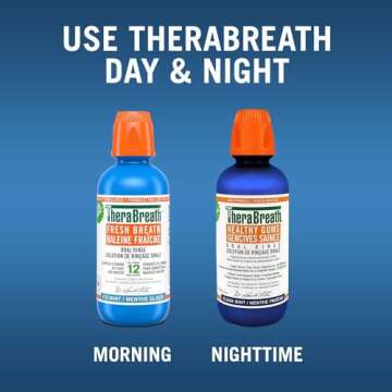 TheraBreath Fresh Breath Oral Rinse, Invigorating ICY Mint Flavor, 16 fl oz (473 ml)