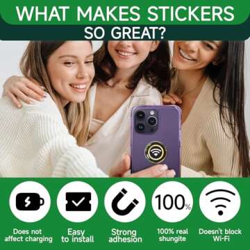 6 Neutralizer Protection Stickers for Tech Devices