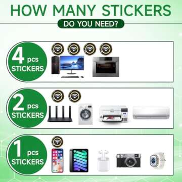 6 Neutralizer Protection Stickers for Tech Devices