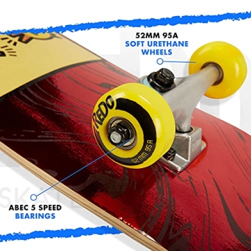 ReDo Skateboard Complete 31" x 7.675" Eye Candy Pop Barking Ducks