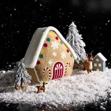 Phantoscope Xmas Gingerbread House Pillow 13x17