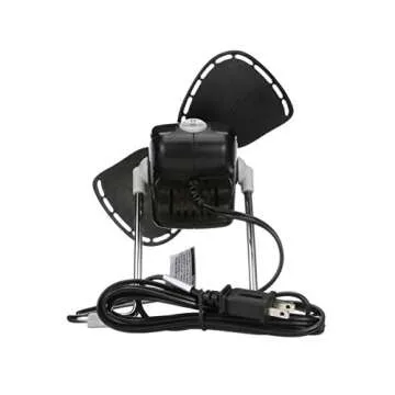 Caframo Chinook 2-Speed Desk Fan – Safe & Quiet