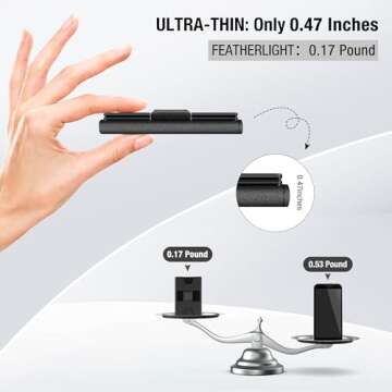 holixcase Rfid-blocking Wallet for Men, Credit Card Holder, Front Pocket Wallet, Ultra-lightweight, Minimalist Wallet with Cash Slot, Aluminum Wallet with Gift Box for Men, Grey