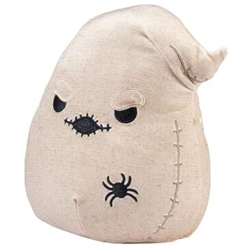 Squishmallows Original 8-Inch Brown Oogie Boogie - Nightmare Before Christmas - Official Jazwares Plush - Collectible Soft & Squishy Stuffed Animal Toy - Gift for Kids, Girls & Boys