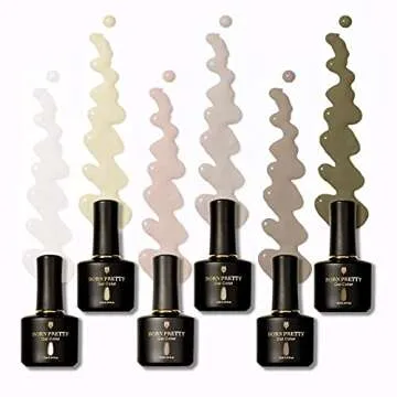BORN PRETTY Gel Nail Polish Kit 6 Colors Perfect for DIY Manicures