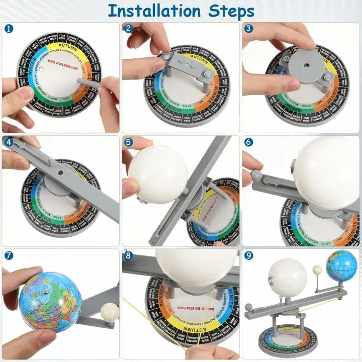 Sun Earth Moon Orbital Educational Toy for Kids