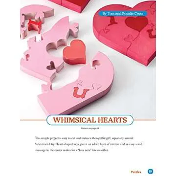 Easy Handmade Toys & Puzzles: 35 Wood Projects & Patterns (Fox Chapel Publishing) Compilation from Scroll Saw Woodworking & Crafts Magazine for Beginner to Intermediate Scrollers; Full-Size Patterns