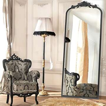AIXI HOME Arched Antique Full Length Wall Mirror 22"x65"