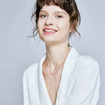 SKQIR Birth Years Necklace,Initial Year Number Pendant Necklace Gold Plated Birthday Gift Charm Friendship Old English Arabic Mumerals Stainless steel Necklace Jewelry for Women Girl（Gold,1998）