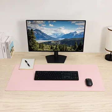 Wolaile PU Leather Desk Pad Blotter for Women