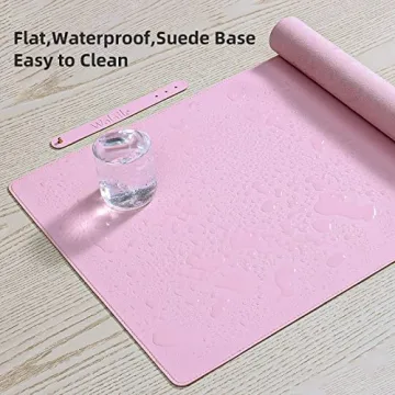 Wolaile PU Leather Desk Pad Blotter for Women
