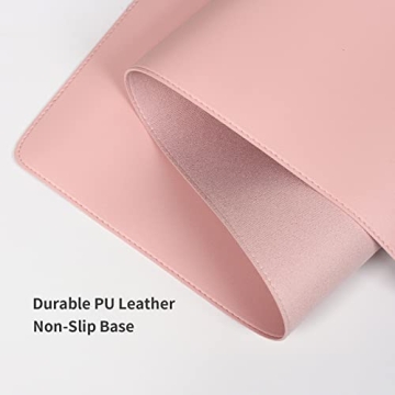 Wolaile PU Leather Desk Pad Blotter for Women