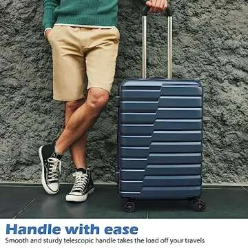 COOLIFE Expandable Suitcase with TSA Lock - 3 Piece Set for All Travelers