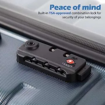COOLIFE Expandable Suitcase with TSA Lock - 3 Piece Set