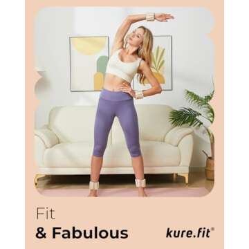 kure.fit Wrist Weights for Women – Versatile 1LB Weights