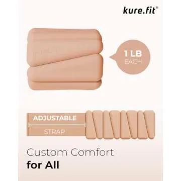 kure.fit Wrist Weights for Women – Versatile 1LB Weights