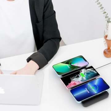 Triple Wireless Charger Pad - Fast Charging for All Devices