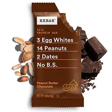 RXBAR Protein Bars, 12g Protein, Gluten Free Snacks, Chocolate Lovers Variety Pack (5 Boxes, 25 Bars)