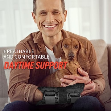 FEATOL Carpal Tunnel Wrist Brace - Adjustable Support