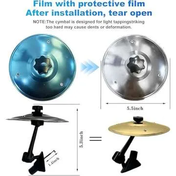 Car Cymbal Air Vent - Mini Drum Crash Cymbal for Cars