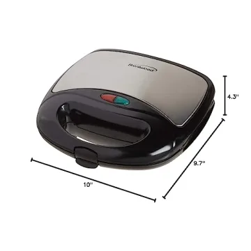 Brentwood Compact Dual Sandwich Maker for Quick Meals