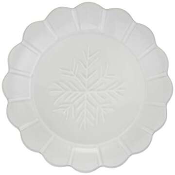Lenox Alpine Carved 4-Piece Accent Plate Set - Elegant Dining