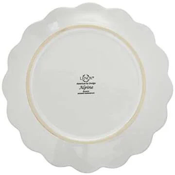Lenox Alpine Carved 4-Piece Accent Plate Set - Elegant Dining