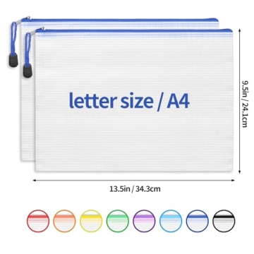 EOOUT 24pcs Mesh Zipper Pouch Bags for Smart Organization