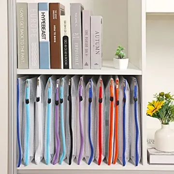 EOOUT 24pcs Mesh Zipper Pouch Bags for Smart Organization