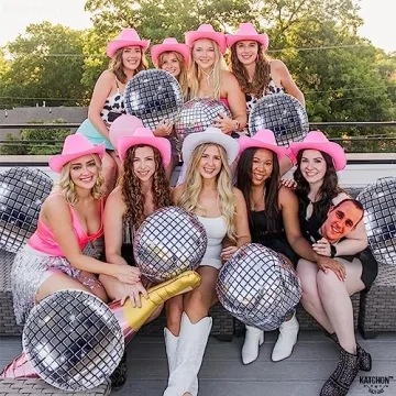 KatchOn Disco Balloons - 22 Inch Shiny Silver - 12 Pack