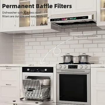 BRANO 30" Range Hood - Voice/Gesture Control, 900 CFM