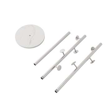 DOORXIFO Stylish Silver Coat Rack for Home or Office