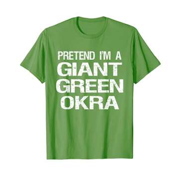 Pretend I'm A Giant Green Okra TShirt Halloween Costume T-Shirt
