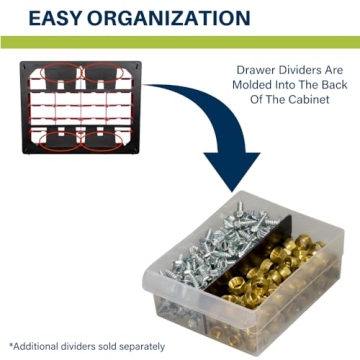 24-Drawer Plastic Storage Cabinet for Garage & Toys