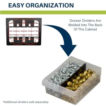 24-Drawer Plastic Storage Cabinet for Garage & Toys