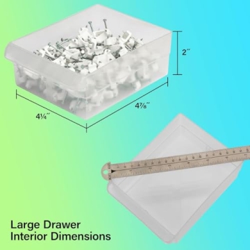 24-Drawer Plastic Storage Cabinet for Garage & Toys